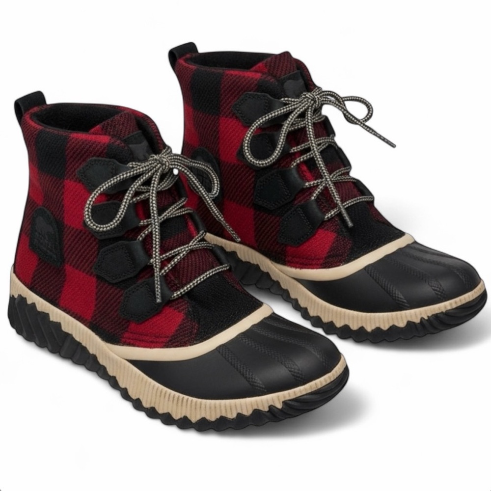 Sorel Out N About Plus Plaid Waterproof Boots